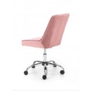 Кресло компьютерное HALMAR RICO розовый/хром